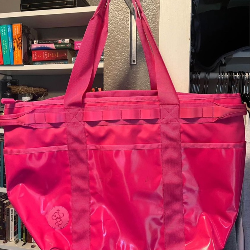 Hot Pink Baboon to the Moon Go-Tote Mega Shoulder Bag